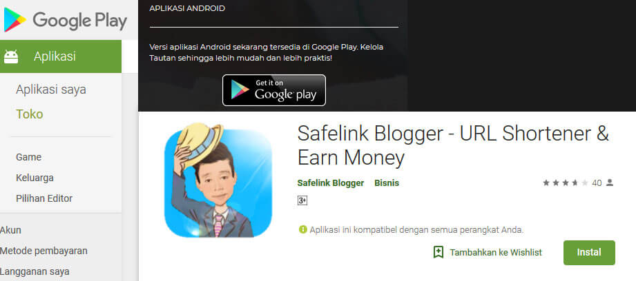 Download Safelink Blogger